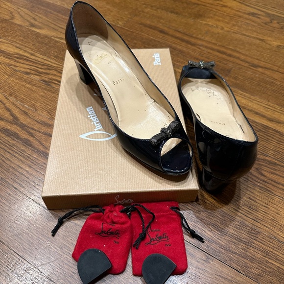 Louboutin peep toe with box 41.5 - Picture 4 of 5